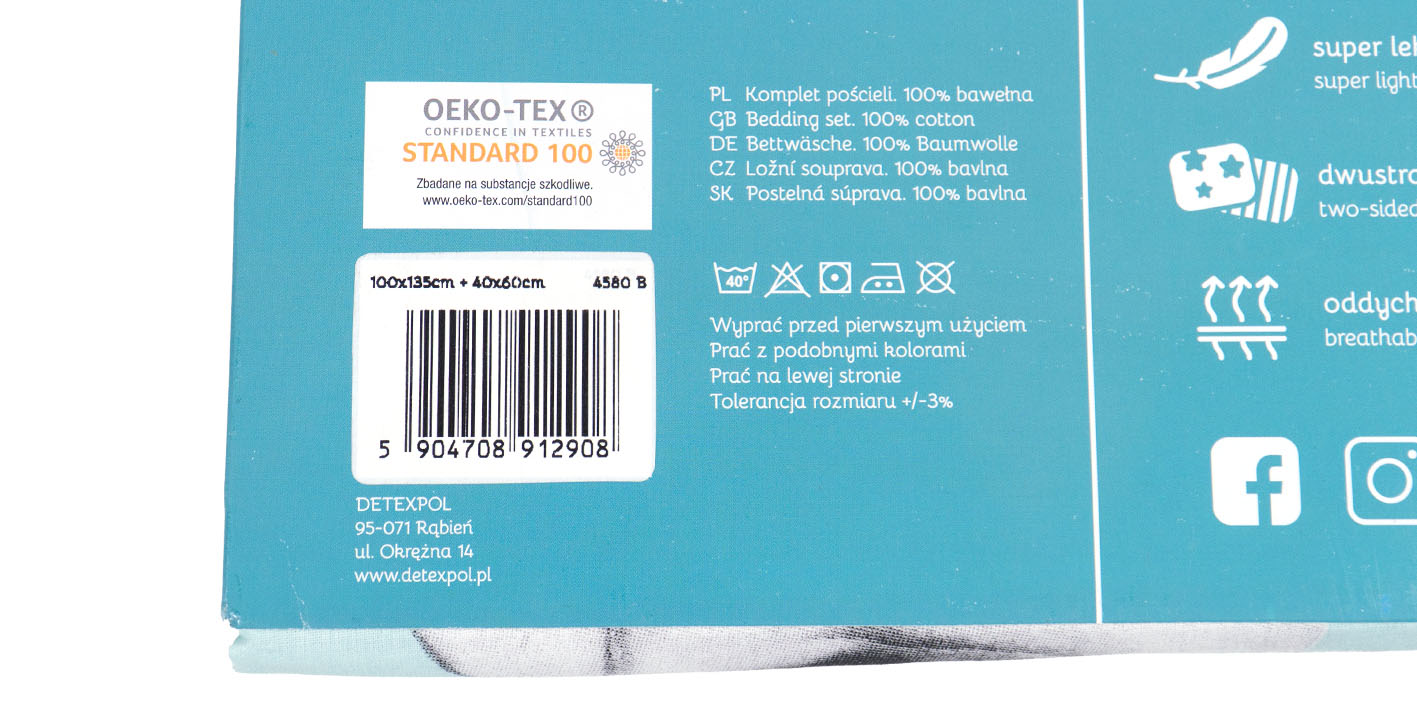 pościel 100x135 pies dream mięta 5904708912908 4580B 